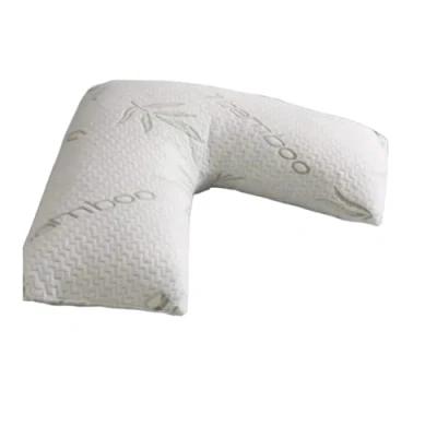 Image of R&amp;G V pillow shredded foam bamboo orthopaedic head neck back support anti bacterial