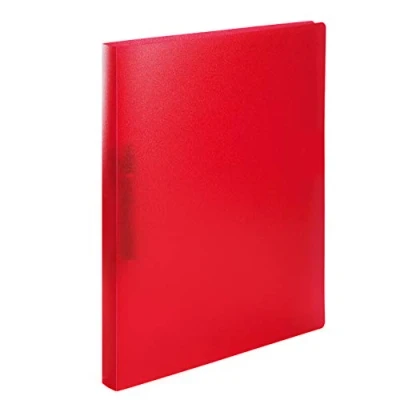 Image of HERMA Ring Binder Translucent in Red, A4, 25 mm Spine, Slim 2 made of Plastic