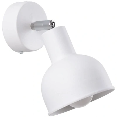 Image of SOLLUX LIGHTING Elba wall light, white, Ø 11 cm, steel