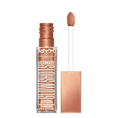 Image of NYX Professional Makeup Liquid Eyeshadow, Long lasting 12h Wear, No Flake &amp; Fallout, With Vitamin C, Ultimate Glow Shots, Twisted Tangerine