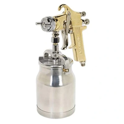 Image of Sealey Spray Gun Professional Suction Feed 1.8mm Set Up