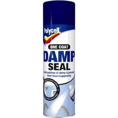 Image of Polycell Damp Seal Aerosol 500ml , White Pack of 1