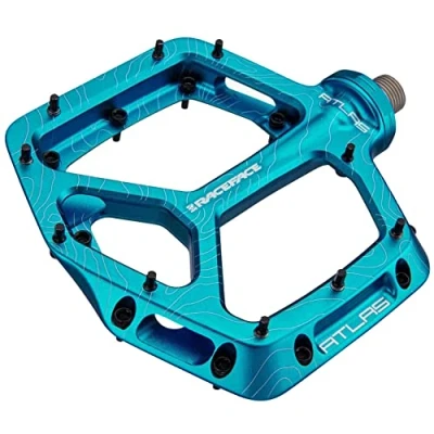 Image of Race Face Pedals Atlas Turquoise 2021 Unisex Adult, Nero, One Size