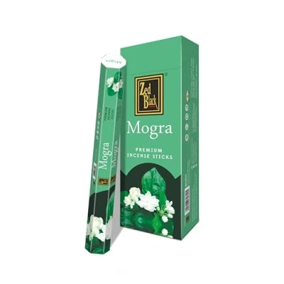 Image of ZED BLACK Z010 Mogra Incense Sticks, 20 Sticks x 6 Packs