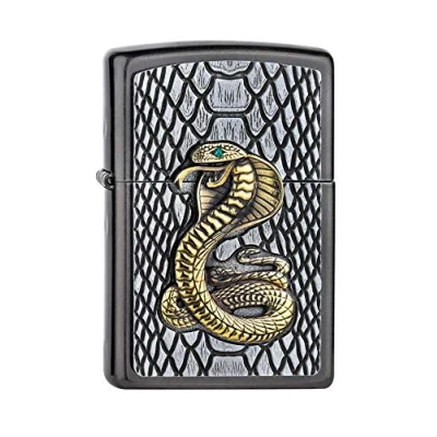 Image of Zippo Lighter, Metal, Gray, 108 x 6 cm