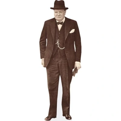 Image of Winston Churchill (Bow Tie) Life Size Cutout