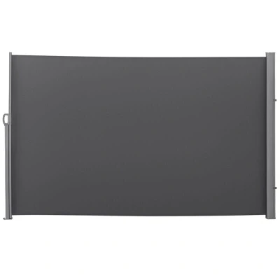 Image of Outsunny Garden Retractable Deck Side Awning Screen Fence Privacy Divider840 196V04GY