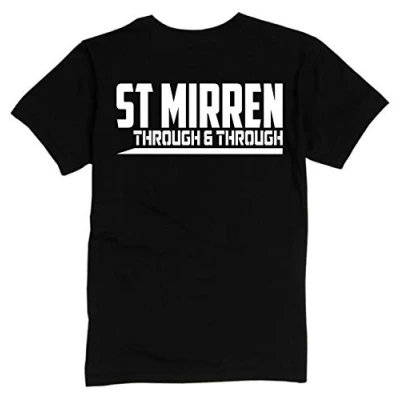 Image of St Mirren Through &amp; Premium Mens TEE Shirt XX Large Black