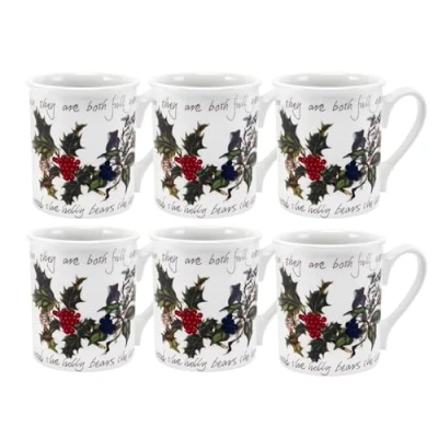 Image of Portmeirion the Holly and Ivy Single Breakfast Mug (Set of 6)