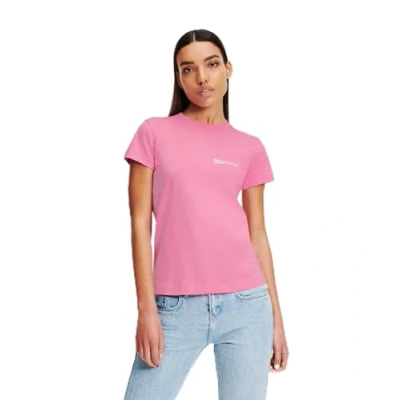 Image of Karl Lagerfeld Jeans TEE Basic Tshirt, Women&#039;s, Size: Small, Moonlite mauve