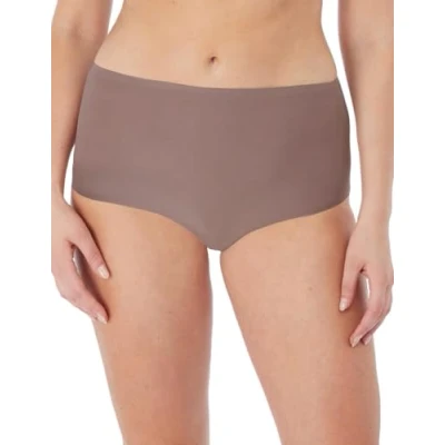 Image of Smoothease Invisible Stretch Full Brief Taupe Brown One Size