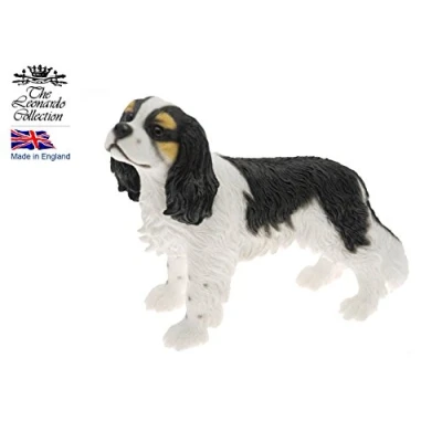 Image of Leonardo Collection Tri Colour Cavalier King Charles Spaniel, Stone, Black, 14 x 4 9 cm
