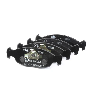 Image of 11046948372 Brake pad set ATE 13.0460 7051.2 prepared for wear indicator, excl. warning contact VAUXHALL: Corsa Mk1, Cavalier Mk3 CC, Combo Mk1