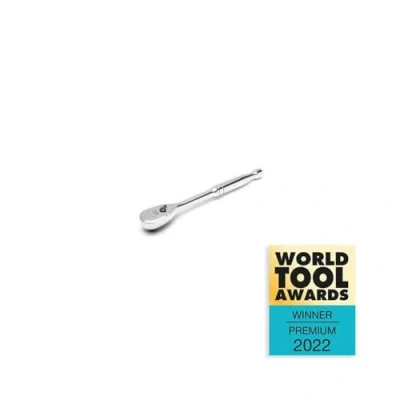 Image of SATA ST13974 1/2 Inch Drive 120P Professional Ratchet with Teardrop Head, Polished, 3 Degree Swing Arc