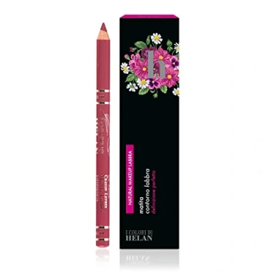 Image of Helan I Colori Lip Liner for Makeup &amp; Contour with Vitamin E Coconut Oil Bio, Vegan Gluten Free Pencil Moisturising Action, Precise Application Made in Italy, Rosso Tiziano