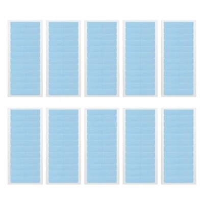 Image of LINXINS Hair Extension Tapes 120pcs Double Sided Adhesive for Extensions Glue Strips Tape Tabs Weft Replacement (Blue)