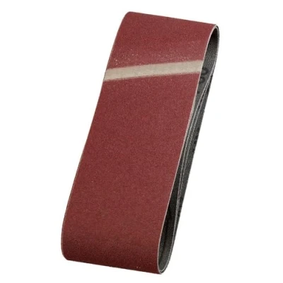 Image of kwb Abrasive Belts 65X410 Mm Made of High Grade Aluminium Oxide with Grit Size 40, Special Gluing and Flexible Cotton Fabric for Coarse Sanding Wood Metal