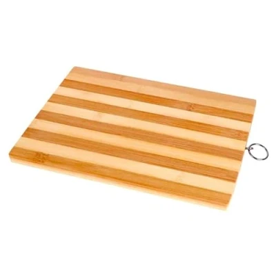 Image of Large Bamboo Chopping Board 24cm x 34cm, Made from Strong and Durable Bamboo, Wooden Cutting for Kitchens, Meat, Vegetables Bread, Serving Tray, Kitchen Utensil Accessory