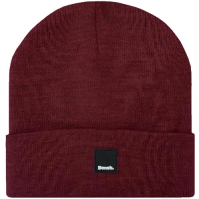 Image of Bench Mens Supernova Warm Winter Beanie Hat Burgundy