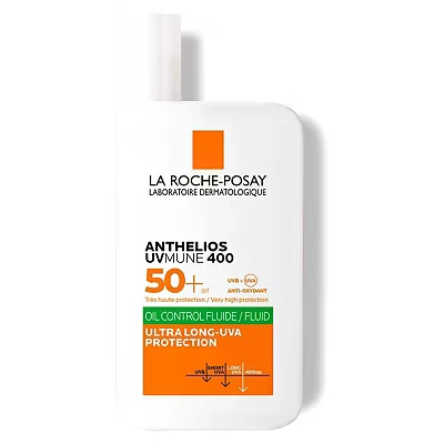 Image of La Roche Posay Anthelios Uvmune 400 Oil Control Invisible Fluid SPF50+ For Oily, Blemish Prone Skin