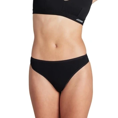 Image of Jockey® Organic Cotton Stretch Thong, Black, M