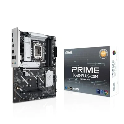 Image of ASUS Prime B860 PLUS CSM Motherboard Socket Intel LGA 1851 (Intel B860, ATX, DDR5 Memory, PCIe 5.0 x16 SafeSlot, 3X 4.0 M.2, HDMI, DisplayPort, USB 20Gbps, 5Gbps Type C)