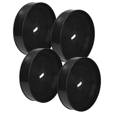 Image of vhbw 4x Activated Carbon Filter compatible with Oranier Lito 90 S, 75 Meba 60 W, W Extractor Hood 17.05 cm