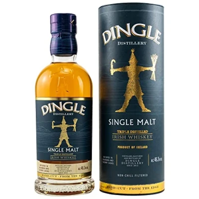 Image of Dingle Core Single Malt Irish Whiskey 70 cl, Triple Distilled, Non Chill Filtered, 46.3% ABV