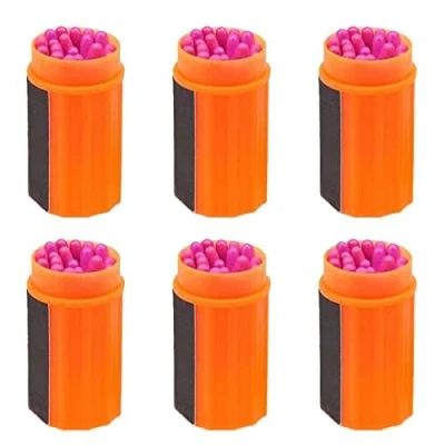 Image of Matches,Waterproof Matches,Camping Matches,Emeergency Matches,Moisture proof Security Match,for Outdoor Survival,Camping (6 set)