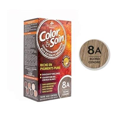 Image of Les 3 Chênes Color &amp; Soin Permanent Care Ash Blond: 8A