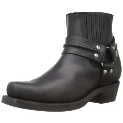 Image of Grinders Unisex Black Western Leather Boots Renegade Lo Size EU 44