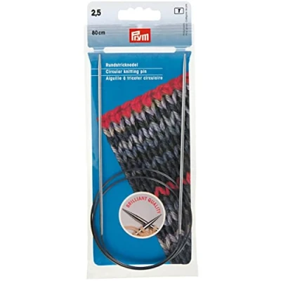 Image of Prym Circular Knitting Needle, Brass, Multi, 2.5 mm