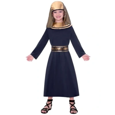 Image of amscan 9906369 Boys Egyptian Pharaoh Book Week Fancy Dress Costume Age 4 6 Years,Black