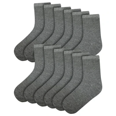 Image of A2Z Ladies Cotton Rich Plain Socks Luxurious Soft 970 6 Pack Grey 4 7
