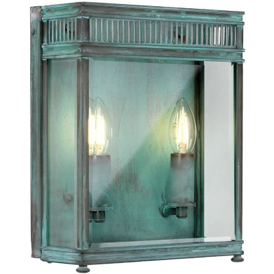 Image of Holborn Outdoor Wall Lantern Verdigris, IP44