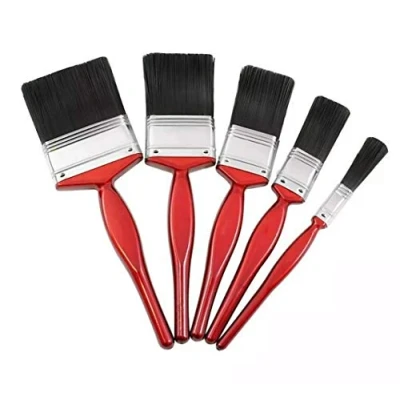 Image of U Trade 5pc Professional Paint Brushes with No Loss of Bristle Paintbrush Heads DIY Decorating Walls Outdoors and Indoors. (5 Pack)
