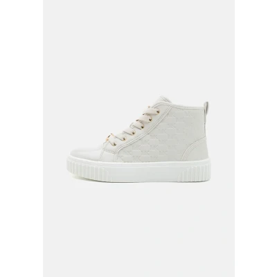 Image of Michael Kors Kids Skate Split Hightop trainers for kids, Size: 4.5, Vanilla shoes