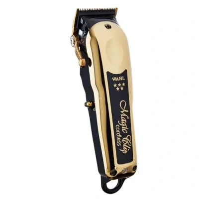 Image of WAHL Professional 5 Star Gold Cordless Magic Clip Hair Clipper with 100+ Minute Run Time for Barbers and Stylists Model 8148 700