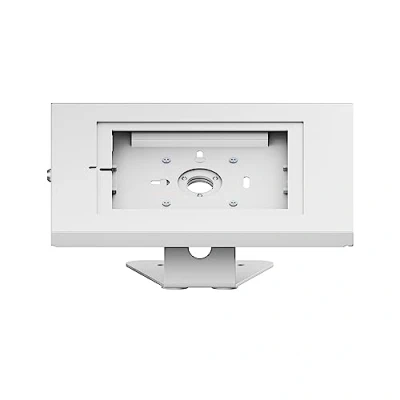 Image of PureMounts® Tablet holder with lockable steel housing for iPad 5/6/7/8/9, Air 9.7 inch, 10.5 10.9 11 inch and Samsung Tab A 10.1 (2019), A7, S6 Lite