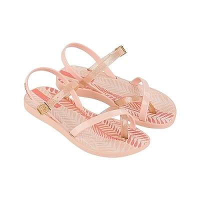 Image of Ipanema Girl&#039;s Fashion Sand X Kids Sandal, Beige Glitter Orange, 1 UK