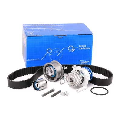 Image of MN980103, MN980104, MN980105, MN980296 Water Pump + Timing Belt Kit SKF VKMC 01250 2 VOLKSWAGEN: Golf 5, Plus / Crossgolf, Transporter 5