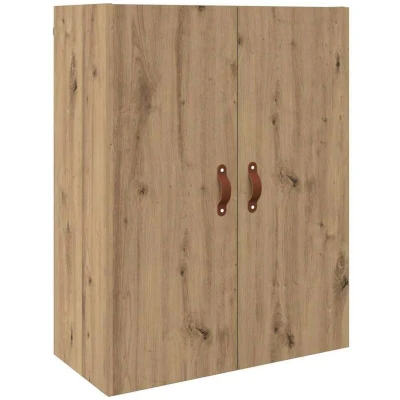 Image of vidaXL Wall Mounted Cabinet Brown 69.5 x 34 90 cm Engineered wood