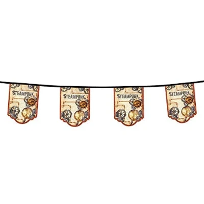 Image of Boland 10201957 Bol54550 Steampunk Garland 4m, Adult, Multi Coloured