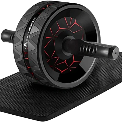 Image of ROMIX Ab Roller, 440lbs Capacity, Extra Thick Non Slip Knee Mat, Abdominal Exerciser for Men Women