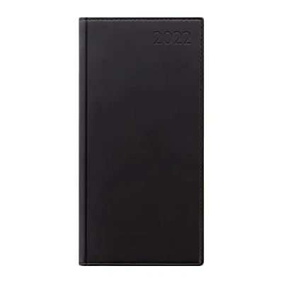 Image of Letts of London Verona Slim Week to View 2022 Diary Black, 22 080446