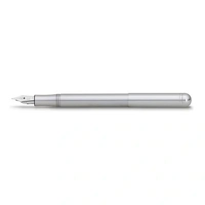 Image of Kaweco LILIPUT Fountain Pen Silver I Premium Aluminium for Ink Cartridges Exclusive 12.5 cm Nib: F (Fine)
