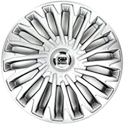 Image of OMP SPEED SET 4 HUBCAPS STINGER SILVER 15 INCHES