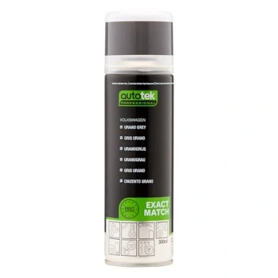 Image of Autotek Professional Exact Match Car Spray Paint, Volkswagen Urano Grey Aerosol Spray, 300 ml