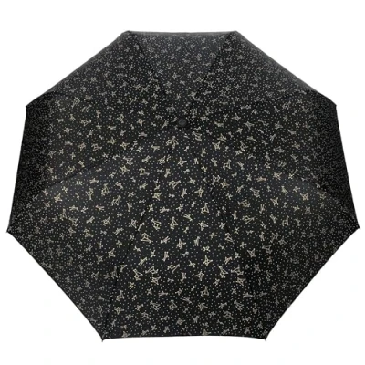 Image of SMATI Compact Folding Umbrella automatic opening and closing; 8 fiberglass ribs; Windproof; Robust; Diameter=96cm; great classic; Protective cover; Woman’s umbrella; GOLDEN CONSTELLATION