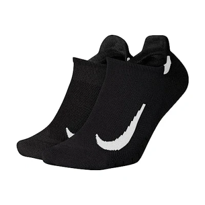 Image of Nike Performance 2 PACK Unisex Trainer socks, Size: 11 14.5, Black/white